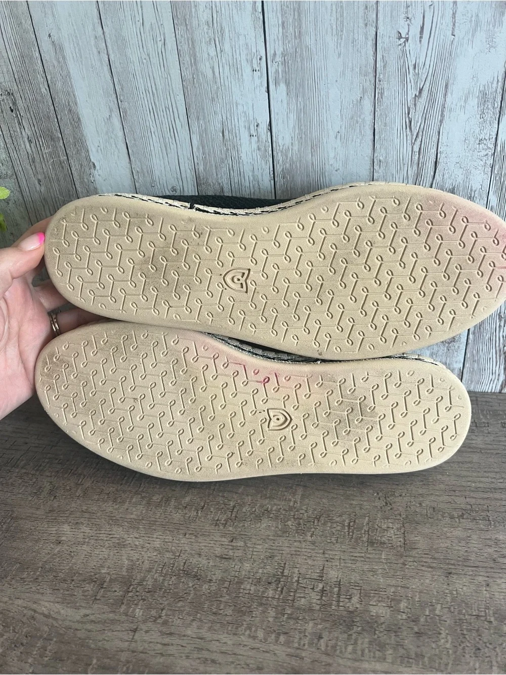 Rothy's Black Knit Espadrille Flats Woven Womens Size 7